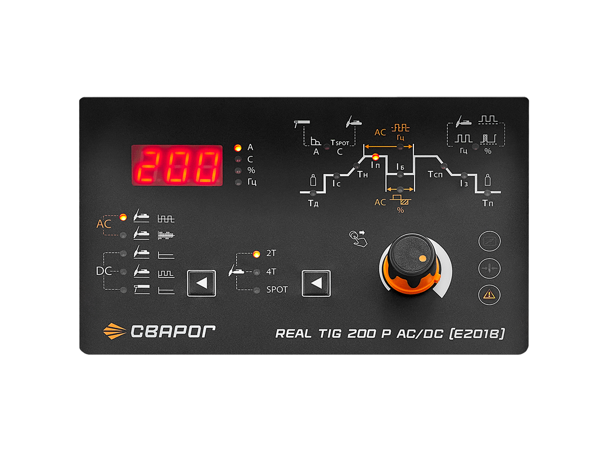 REAL TIG 200 P AC/DC BLACK (E201B) СВАРОГ E201B по лучшей цене с доставкой - интернет-магазин Прогрессивные решения