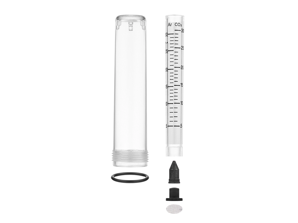 Ротаметр-колба комплект для регуляторов PRO CONTROL AR/CO2 1Р/2Р (Ar/CO2 5-30л/мин, поплавковый) СВАРОГ  по лучшей цене с доставкой - интернет-магазин Прогрессивные решения