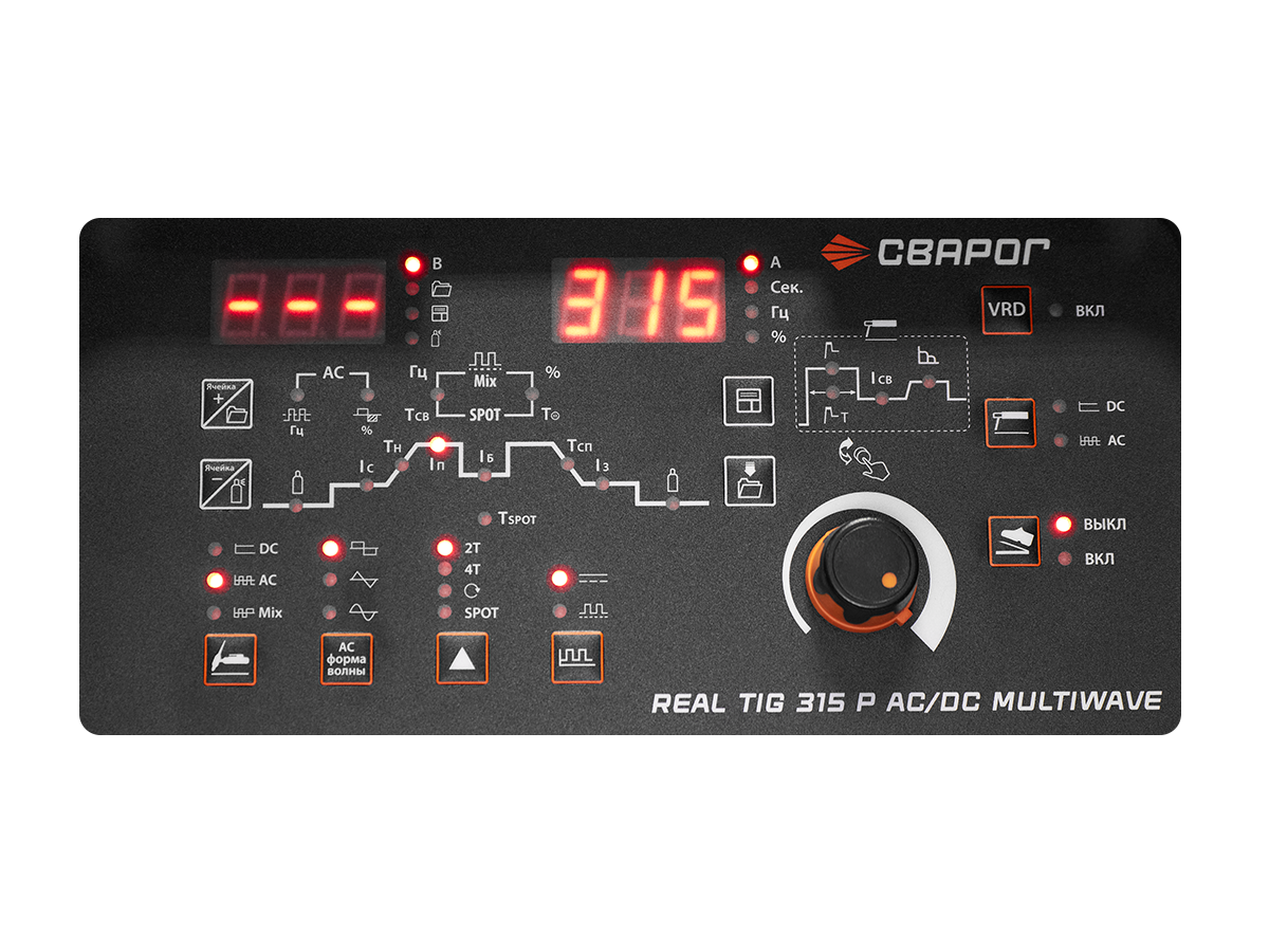 REAL TIG 315 P AC/DC MULTIWAVE (E30301) СВАРОГ E30301 по лучшей цене с доставкой - интернет-магазин Прогрессивные решения